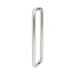 Altro 19mm D-Bar Door Pull Handle - Back to Back - 425mm Centres - Satin Aluminium