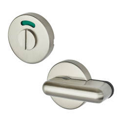 Stainless Steel Thumbturn Cubicle Pilaster Bolt - 12-13mm Panels