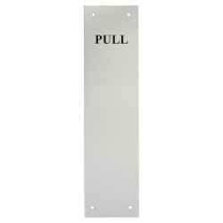 Touchpoint Aluminium Finger Plate - Pull - 300 x 75 x 1.5mm - Satin Anodised
