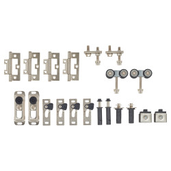 Bi-Folding Door Fitting Pack - 4 Doors 2 Ways - 25kg Max Door Weight