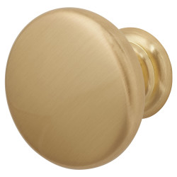 Crofts & Assinder Monmouth Round Cabinet Knob - 38mm Diameter - Brushed Satin Brass