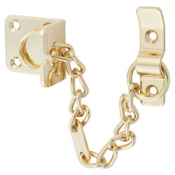 Carlisle Brass Heavy Duty Security Door Chain - 195 x 45mm - Polished Brass