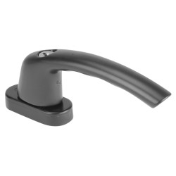 Hoppe uPVC/Timber Tilt & Turn Espagnolette Locking Multipoint Window Handle - Dual - Black