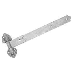 GateMate Heavy Duty Reversible Hook & Band Gate Hinge - 400 x 38mm - Galvanised - Pair