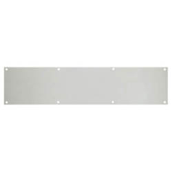 Touchpoint Aluminium Kick Plate - 900 x 200 x 1.2mm - 8 Screw Holes - Satin Anodised