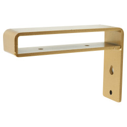 Altro Shelf Support Shelf Bracket - 150 x 100mm - Satin Brass - Pair