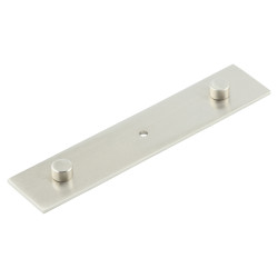 Frelan Hoxton Fanshaw Cabinet Knob Backplate Only - 140 x 30mm - Satin Nickel