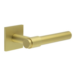 CRES by Frelan Satin Brass Unsprung Fire Rated Door Handles on Square Rose - CR-103 Range