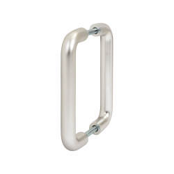 Altro 19mm D-Bar Door Pull Handle - Back to Back - 150mm Centres - Satin Aluminium