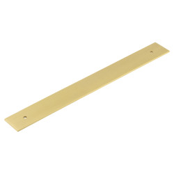 Frelan Hoxton Fanshaw Cabinet Handle Backplate Only - 268 x 30mm - Satin Brass