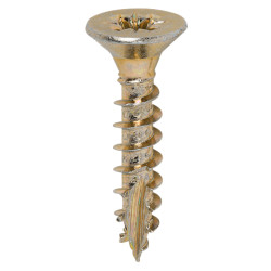 TIMCO Classic Pozi Countersunk Wood Screws - 5.0 x 25mm - Yellow Zinc - Pack of 200