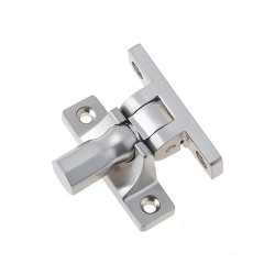 Burlington by Frelan Brighton Sash Window Fastener - Pattern 2 - 55 x 15mm - Satin Nickel