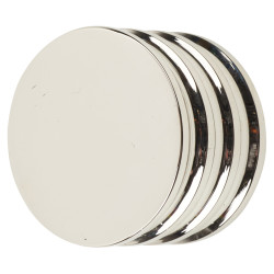 Frelan Hoxton Sturt Round Cabinet Knob - 30mm Diameter - Polished Nickel