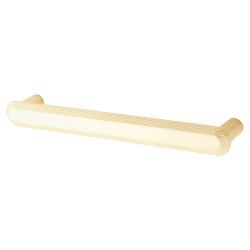 Hampstead Morley 19mm Bobbled D-Bar Cabinet Pull Handle - 160mm Centres - Satin Brass