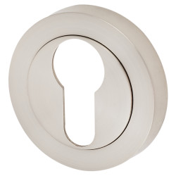 Touchpoint Escutcheon - 50mm Diameter - Euro - Satin Nickel