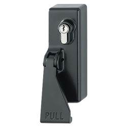 Arrone AR886 Outside Access Device with Cylinder - Lift Pad - Matt Black