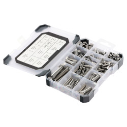 TIMCO Assorted Nut, Bolt & Washers - Mixed Tray - Zinc Plated - Pack of 199