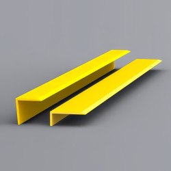 EdgeGrip Heavy Duty Anti Slip Stair Nosing Strip - 3000 x 70 x 30mm - Yellow
