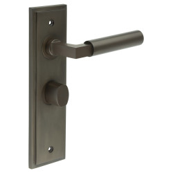 Burlington by Frelan Dark Bronze Fire Rated Bathroom Door Handles - Westminster - Inner 2 - 200 x 55mm