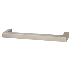 Altro 14mm Square D-Bar Cabinet Pull Handle - 160mm Centres - Satin Stainless Steel