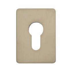 Jumbo Adhesive Fixing Escutcheon - 65.5 x 47.6mm - Euro - Satin Stainless Steel