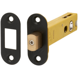 Altro 8mm Tubular Bathroom Deadbolt - 103mm Case - 82mm Backset - Radius - Matt Black