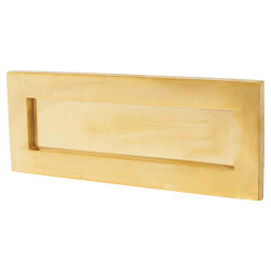 Heritage Brass by M Marcus Letter Plate - 254 x 101mm - Unlacquered Brass