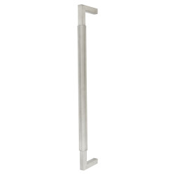 Hampstead Satin Stainless Steel 25mm Lines D-Bar Door Pull Handle - Bolt Fix - 450mm Centres