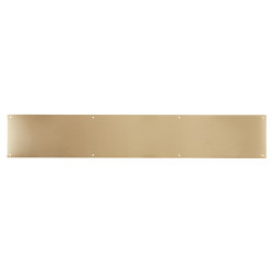Hampstead Solid Brass Kick Plate - 900 x 150 x 1.2mm - 8 Screw Holes - Satin