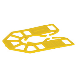 Broadfix Horseshoe Packer Shims - 55 x 43 x 1mm - Yellow - Pack of 200