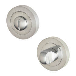 Touchpoint Bathroom Turn & Release - 50mm Diameter - Satin Chrome