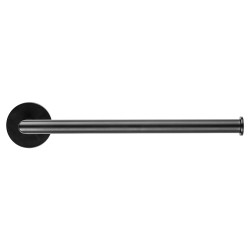 Croydex Epsom Flexi-Fix Round Towel Bar - 270.5 x 81.5 x 54mm - Matt Black