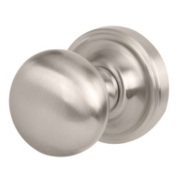 Heritage Brass by M Marcus Satin Nickel Mortice Door Knob - 62mm Rose Diameter - Hampstead Range
