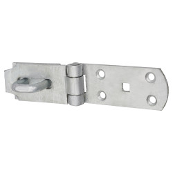 Medium Duty Secure Pattern Hasp & Staple - 200mm Length - Galvanised