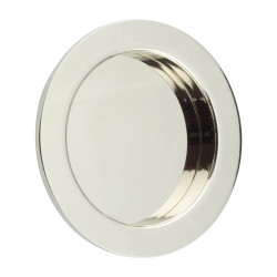 Burlington by Frelan Round Flush Pull Handle - 75mm Diameter - Polished Nickel