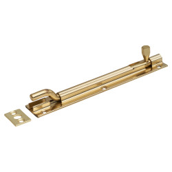 Touchpoint Budget Necked Barrel Bolt - 150 x 25mm - Polished Brass