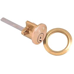 Yale 1109 Replacement Rim Cylinder - Polished Brass - Keyed Alike