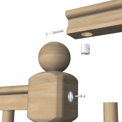 Zipbolt QT13 800 Straight Slipfix Stair Handrail Connector