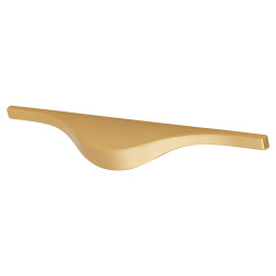 Hampstead Taurus Lipped Edge Cabinet Pull Handle - 96mm Centres - Satin Brass