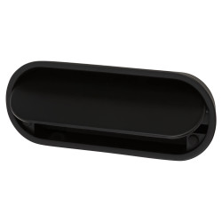 Altro Eccles Oval Flush Cabinet Pull Handle - 117 x 47mm - Matt Black