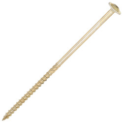 SiDAX Timber Frame Screws Wafer Head - 6.7 x 175mm - Yellow Zinc - Pack of 50