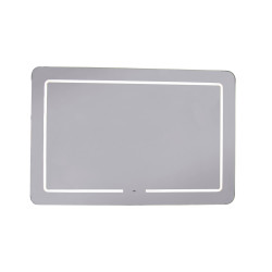 Croydex Flexi-Fix Chaumont 23W LED Bathroom Mirror - Demister & Shaver Socket - 900 x 600 x 55mm