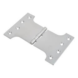 Parliament Hinge - 100 x 100 x 150mm - Polished Chrome - Pair