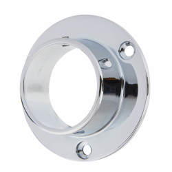 38mm Solid Brass End Socket - Polished Chrome