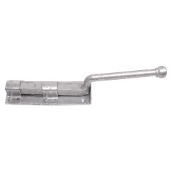 Monkey Tail Gate Bolt - Straight Handle - 300mm Length - Galvanised