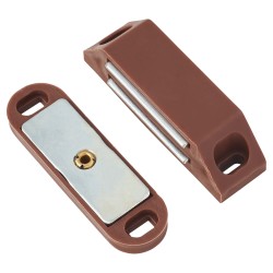 Budget Heavy Duty Magnetic Catch - 58 x 23 x 17mm - 6kg Pull - Brown - Pack of 5