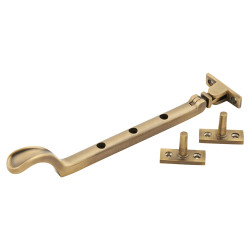 Heritage Brass by M Marcus Spoon End Casement Window Stay - 8"/200mm Length - Antique Brass
