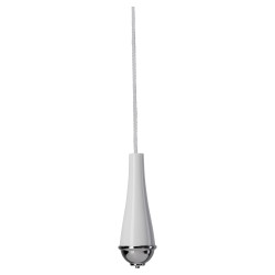 Croydex Classic Bathroom Light Pull - 75mm Length - Chrome/White Metal