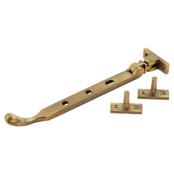 Heritage Brass by M Marcus Bulb End Casement Window Stay - 8"/200mm Length - Antique Brass