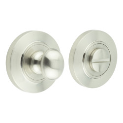 Burlington by Frelan Inner 1 Turn & Release with Chamfered Rose - 47mm Diameter - Satin Nickel